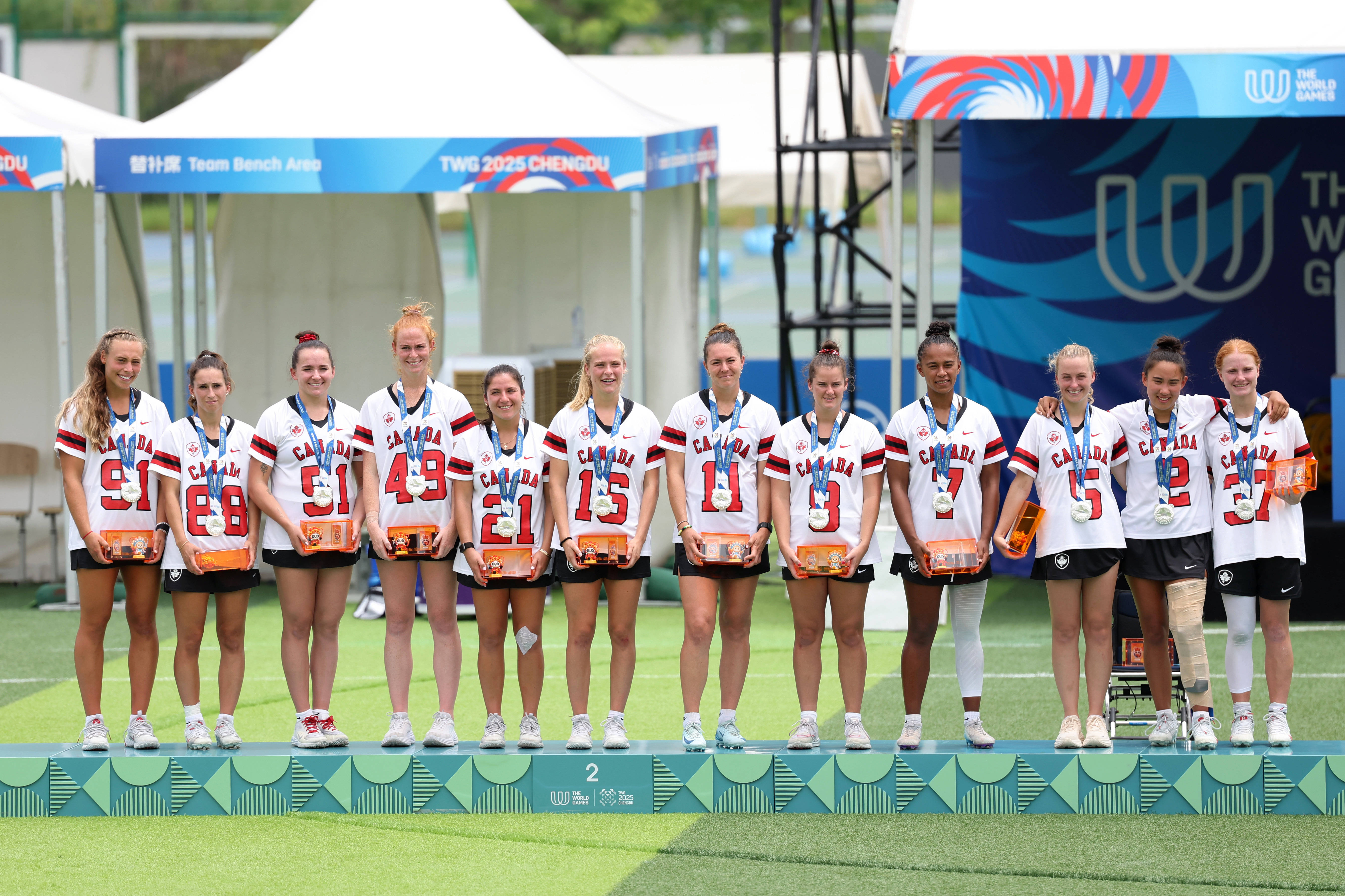 皇冠信用網开户_（成都世运会）棍网球——美国队夺得女子金牌